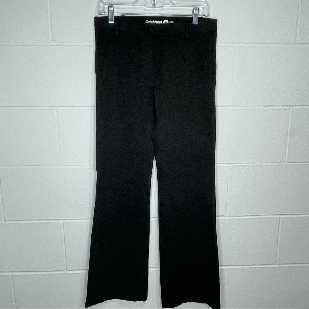 BetaBrand Elastic Waist Pants Dark Grey Size Medium